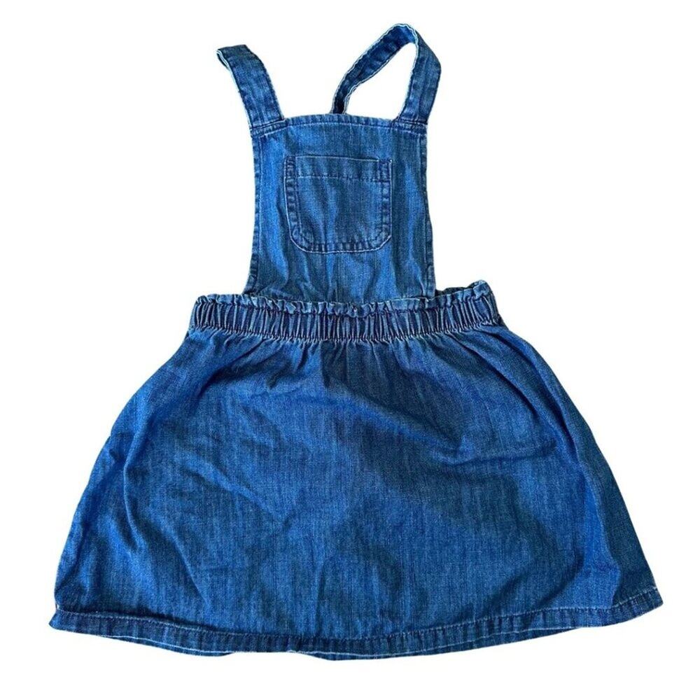 Cat & Jack Denim Jumper Cross Back Denim 3T